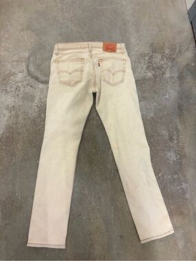 Levi's 511 Off-White/Beige Straight Leg Jeans‎
